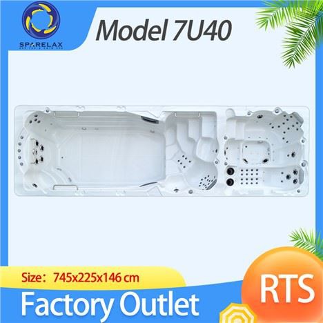 Venkovní 8metrové sklolaminátové plavecké lázně